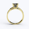 varitsa-jewellers - Solitaire Gold Engagement with 1ct Princess Cut Black Onyx - 01SG05O